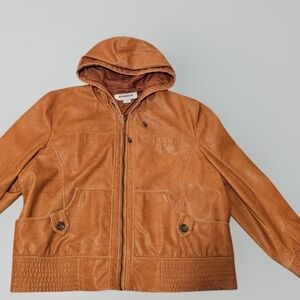Faux Leather Tan Jacket